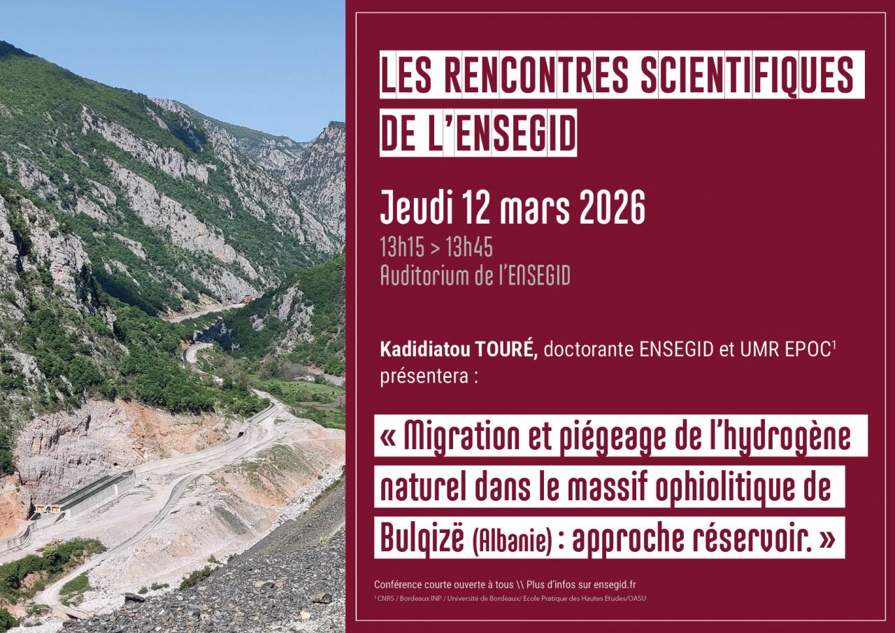 Rencontres Scientifiques de l'ENSEGID : Kadidiatou Touré